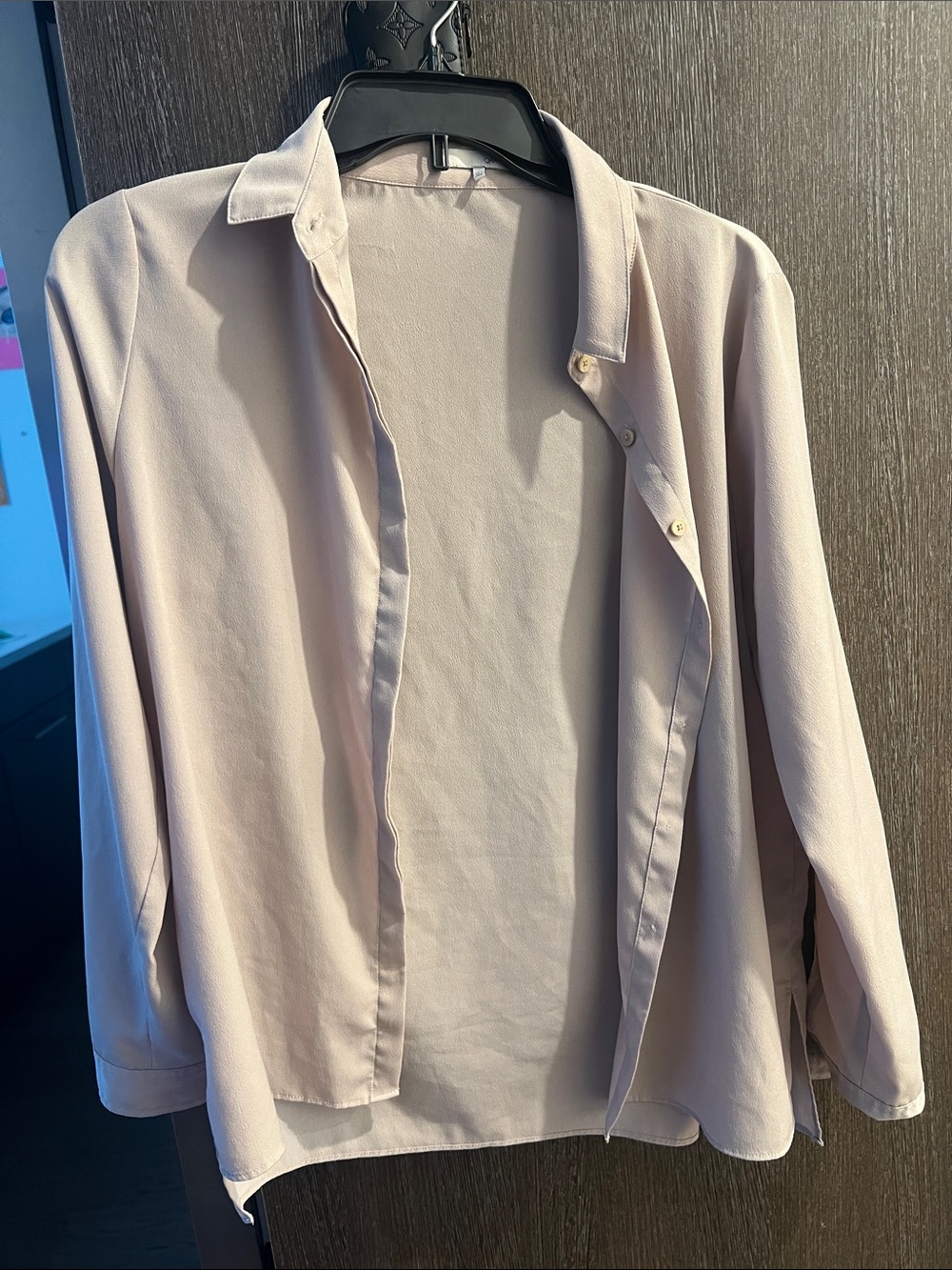 OAK + FORT taupe Women's button up